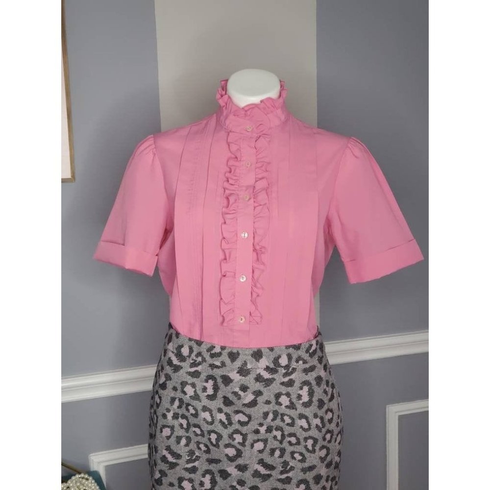 70s Button Up, Vintage Button Up Blouse